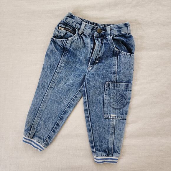 Vintage Gitano Acid Wash Jogger Jeans 2t - Picture 1 of 10